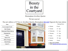 Tablet Screenshot of beautyinthecourtyard.co.uk